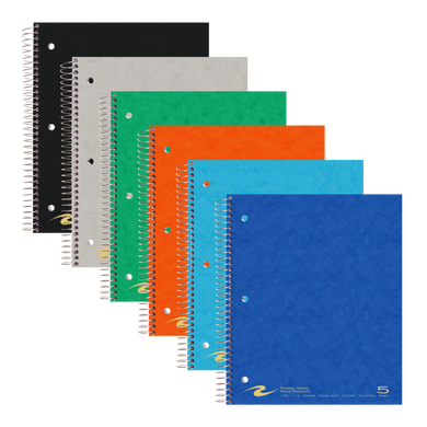 5 Subject College Ruled Notebook