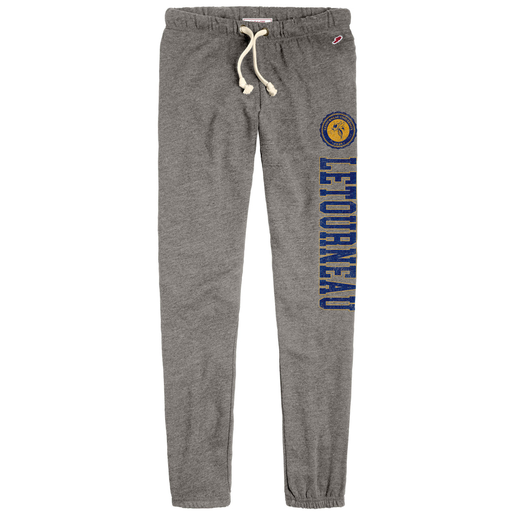 Victory Springs Ladies Closed Bottom Sweatpant | Fall Heather Grey