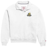 Victory Springs Ladies Collar Pullover | Heather Varsity White
