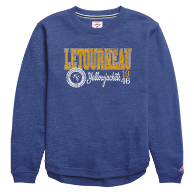 Victory Springs Ladies Crewneck | Heather Royal Blue