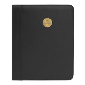 Student Padfolio w/Medallion, Black