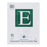 Roaring Spring Engineer Computation Pad - Green 8.5x11in 100Sht Bulk
