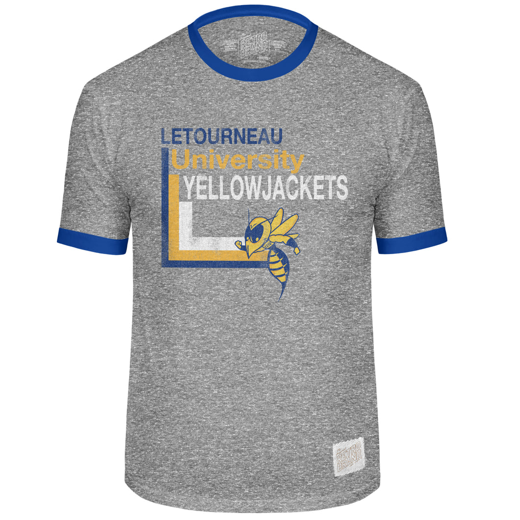 Classic Cotton Ringer Tee | Heather Grey