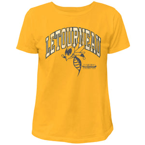 Ladies Vintage Washed Cotton Tee | Gold