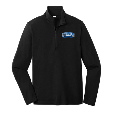 Tri-Blend Wicking Heather 1/4 Zip, Black