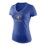 Ladies Tri-Blend Short Sleeve Mid-V | Royal
