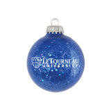 Sparkle Glass Ball Ornament | Blue Spangle