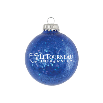 Sparkle Glass Ball Ornament | Blue Spangle