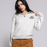 Ladies 1991 Brushes 1/4 Zip | Oatmeal