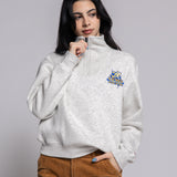 Ladies 1991 Brushes 1/4 Zip | Oatmeal