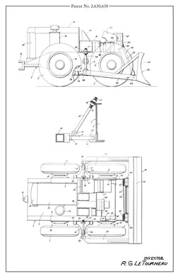 Bulldozing Machine - Patent No. 2,630,638