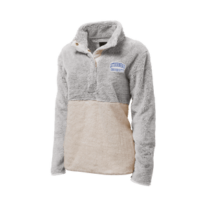 Fuzzy fleece quarter zip hot sale